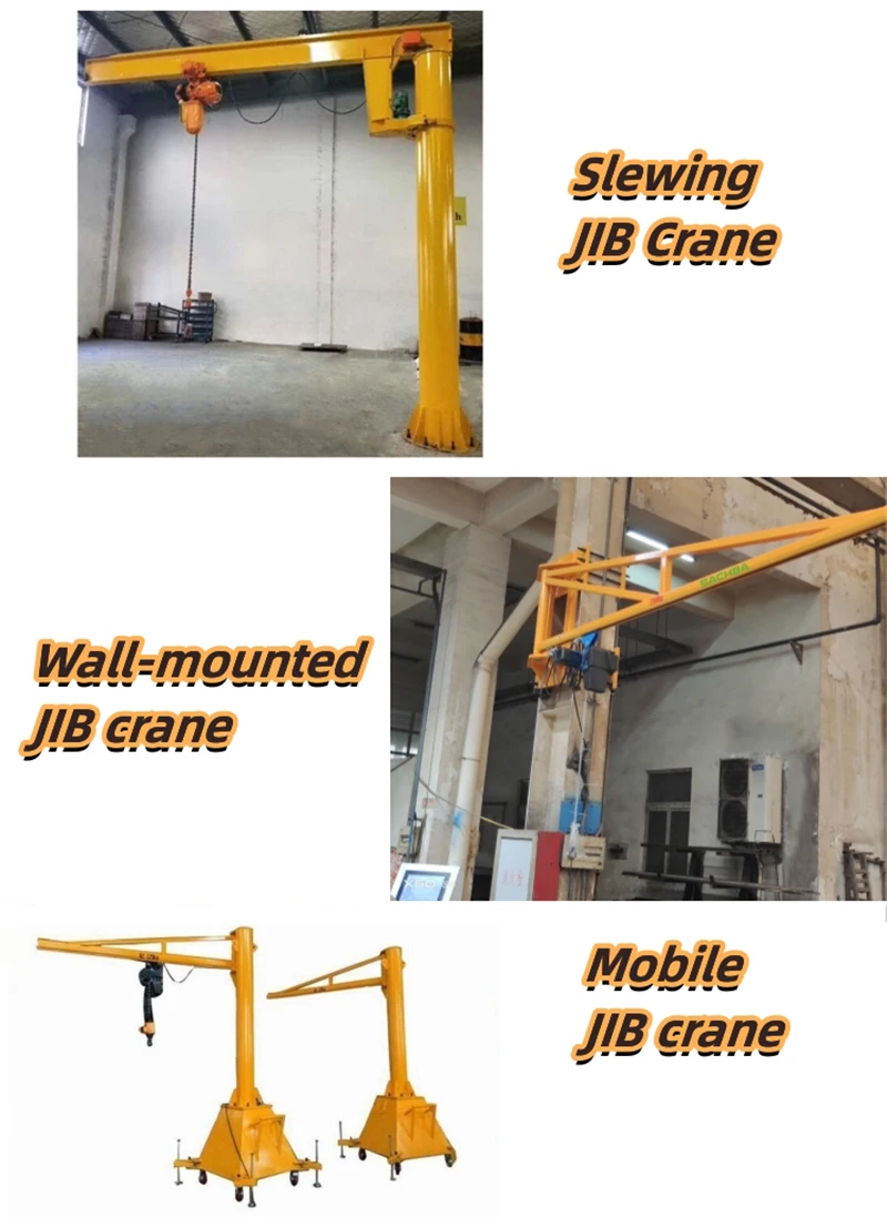 Cheap Quality Mini Easy to Operate 360 Degree Slewing Small Portable Mobile 500kg 2 Ton 5 1 JIB-kraan JIB Crane for Sale
