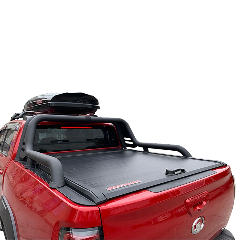 Truck accessories retractable aluminum roller shutter roll up full box tonneau cover for mitsubishi Triton l200 ssangyong musso