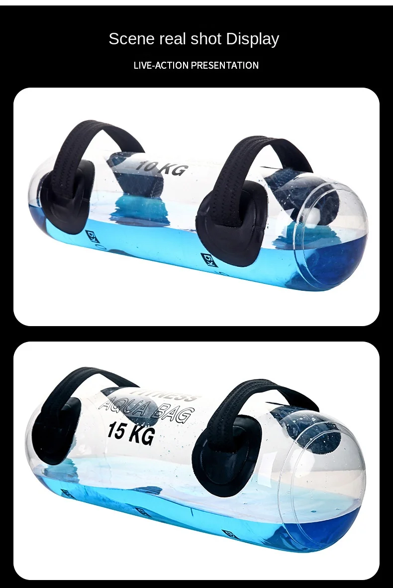 YIWU Adjustable 10kg Unisex Water Power Dumbbell Bag Custom Logo Exercise Equipment for Workout