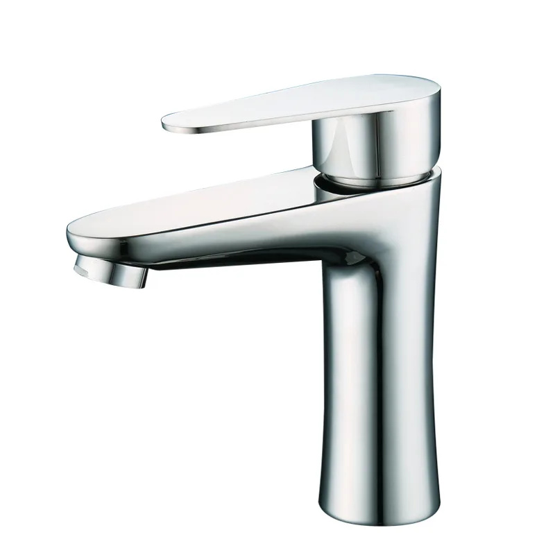 Chrome Face Basin Faucet Hot Sale Bathroom Taps And Mixers Single Handle Stainless Steel Wash Sink Tap