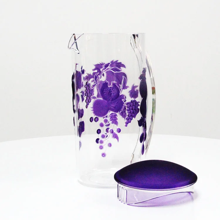 Clear Water Pitchers Beer Drink Kettle Reusable Cold Drinking Jug Food Grade Plastic Cold Water Jug With Lid