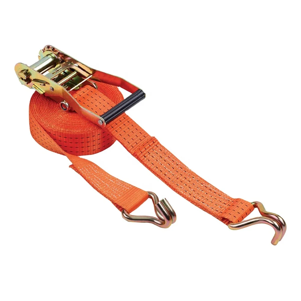 2' inch 4400Ibs Polyester Cargo Security Ratchet Lashing Strap Tie Down