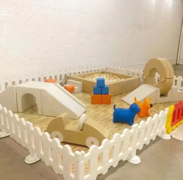 Крытая игровая площадка, мягкое игровое оборудование, детская мягкая шариковая яма для вечеринки, аренда