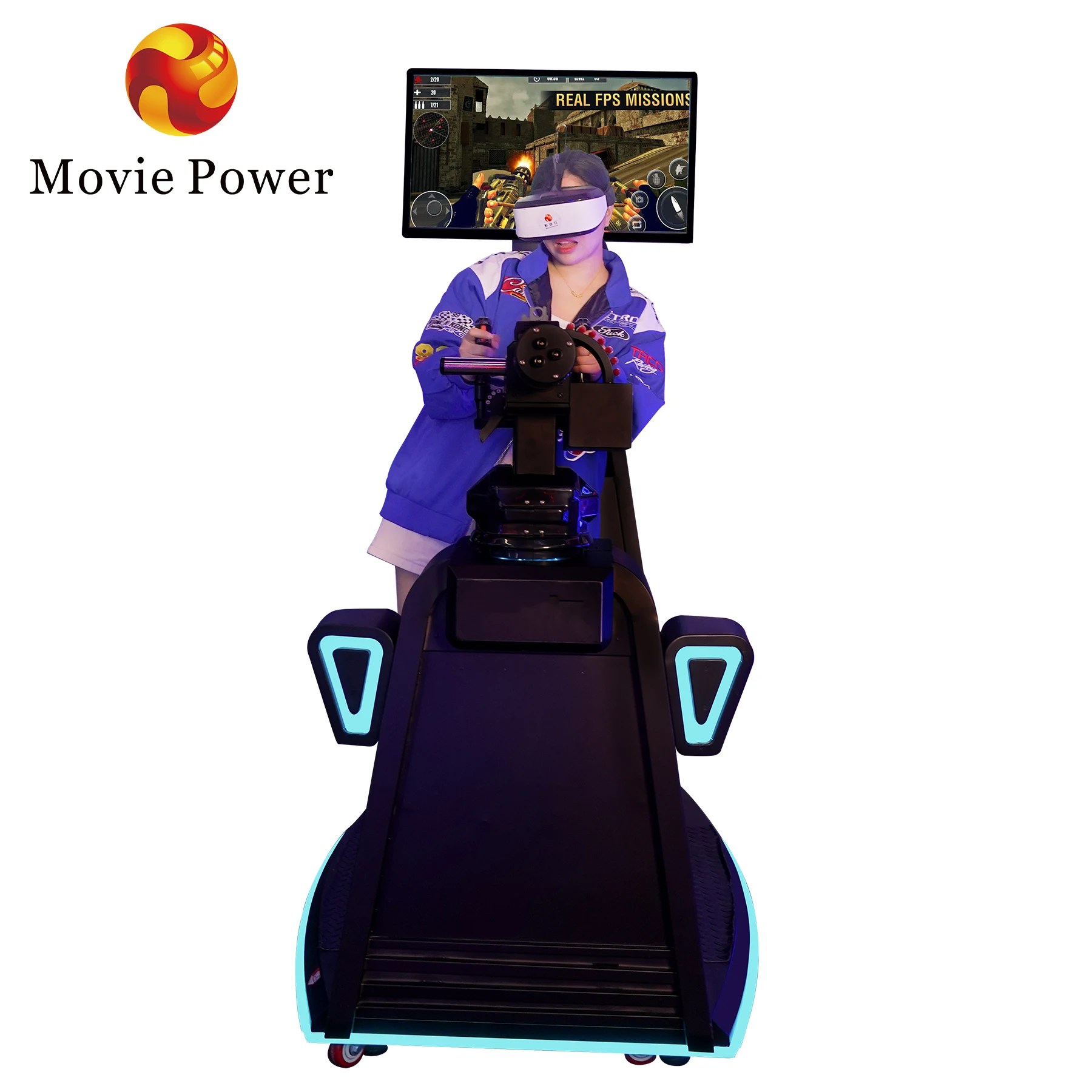 Vr Interactive Gun Shooting Simulator Experience Vr Gatling Vr Shooting Game