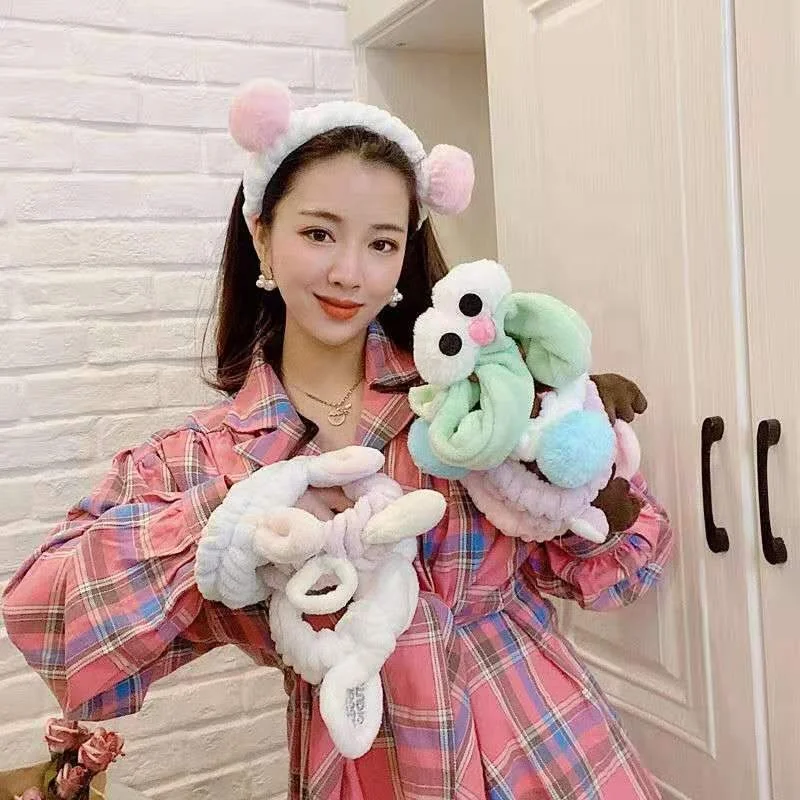 
flannel fleece/coral fleece hairlace/bandeau/snood lovely cartoon design /portable articles of daily use/traveling/headwear 