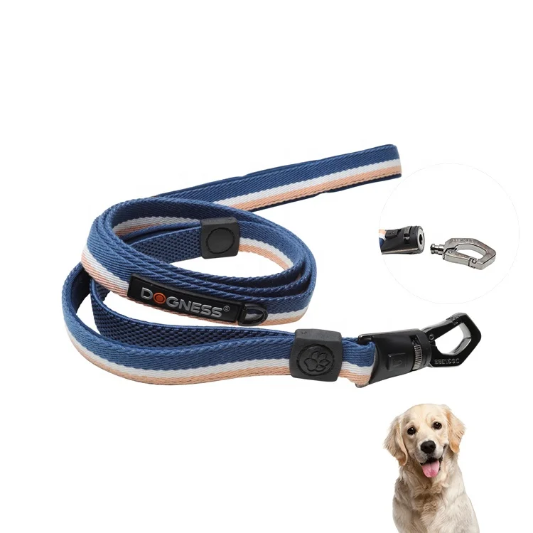Dogness outdoor running hunting large paracord pet dog quick release training lead leash