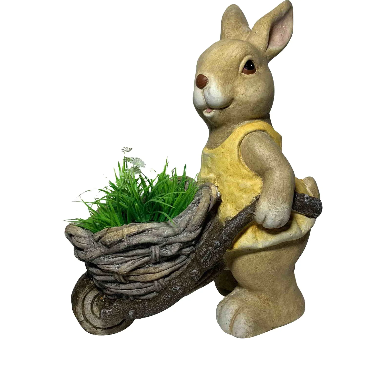 Ready to ship cheap price magnesia rabbit flower planter garden planter MGO animal shape flower pot for garden decor