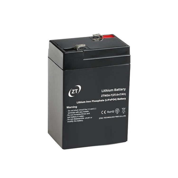 small lithium battery 25.6v 7ah lithium ion battery lifepo4 battery pack for energy storge