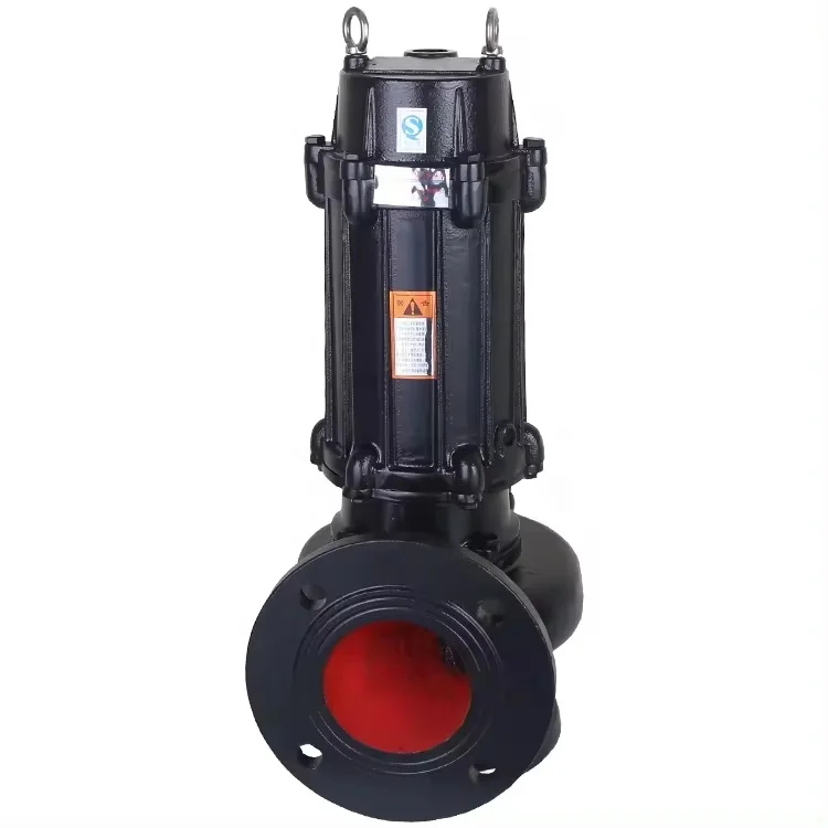 15 hp High lift and large flow sludge cutting pump non clogging centrifugal submersible sewage pump with grinder