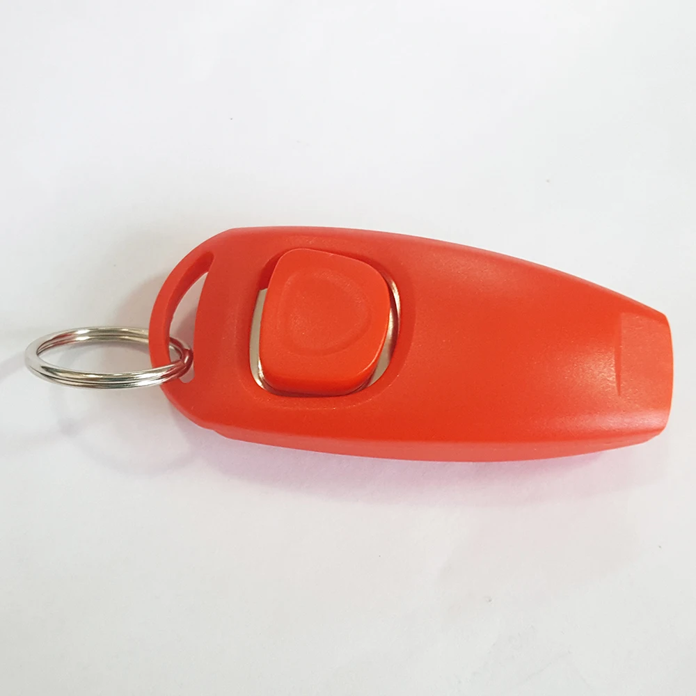 promotional gift for pet dogs crisp sound clicker with high frequency dog whistle