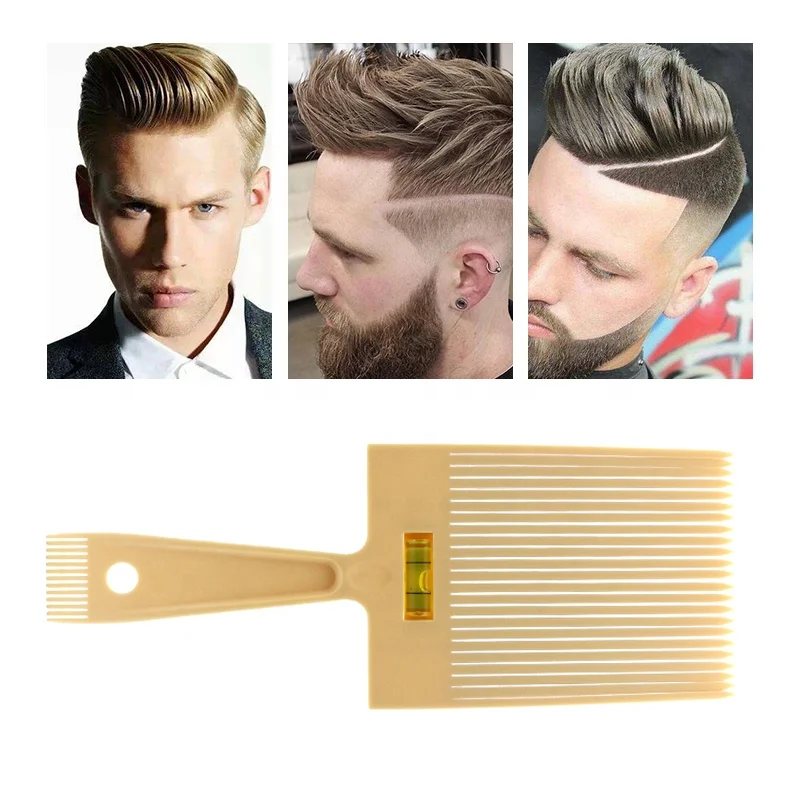 Anself Dual-Ended Hair Comb Salon flattop flat top comb Barber Clipper Flat Top Styling Comb with Accurate