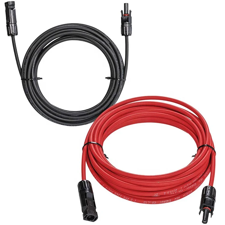 Manufacturer Solar Cable Wire 6MM2 DC power PV Solar Panel Cable with Solar connector