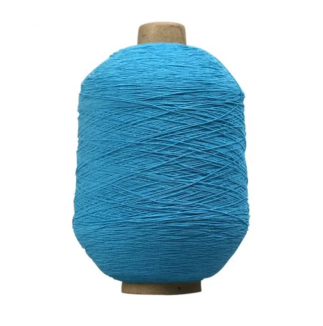 Пользовательские спецификации, эластичные носки, пряжа без минимального заказа, оптом, переработанный латекс, покрытая полиэфирной резиновой нитью для вязания