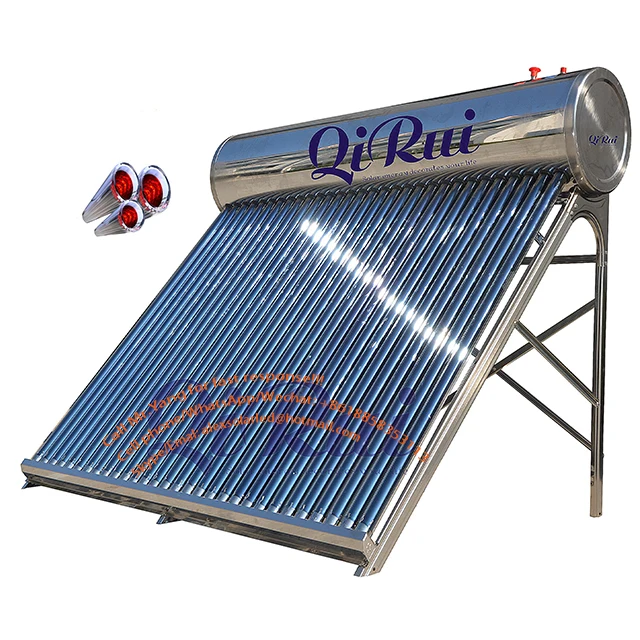 factory price 50L 100L 150L 200L 300L 500L High Efficiency Vacuum Tube Non-pressure Solar Water Heater for commercial