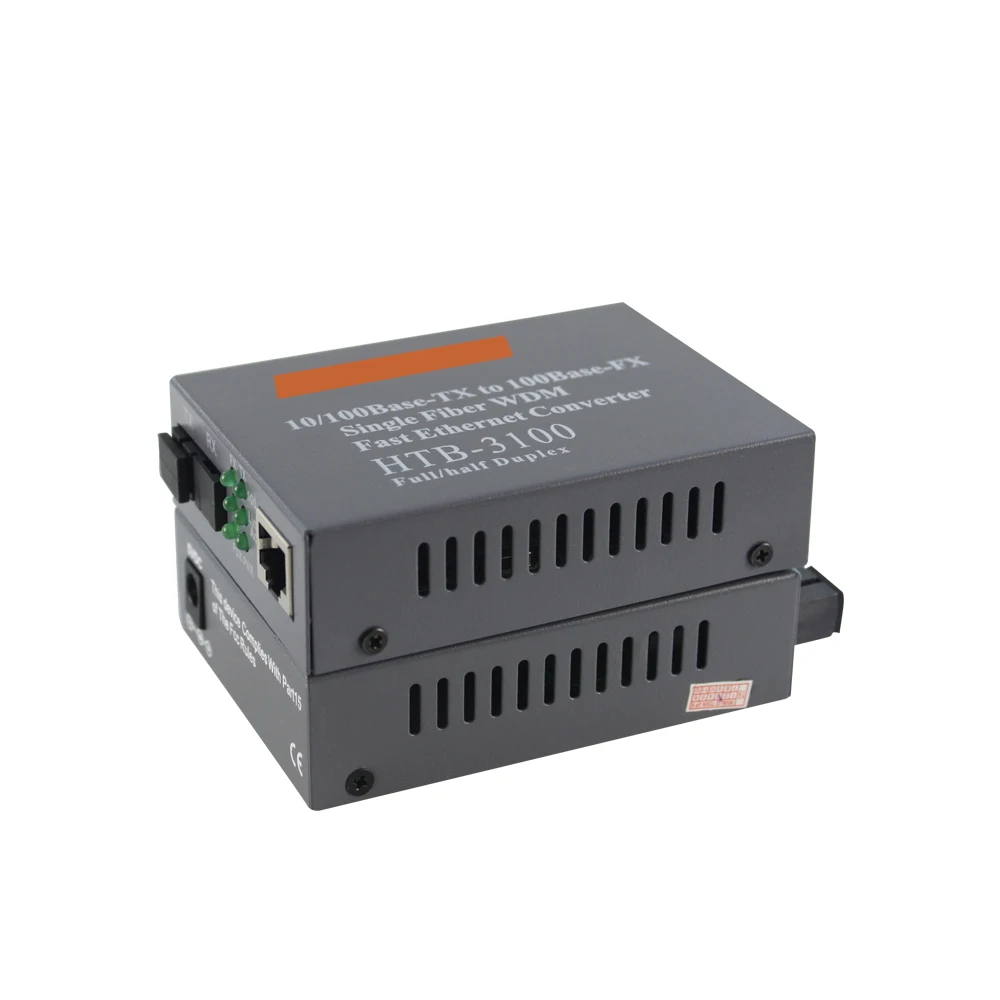  Оптовая торговля OEM FTTH HTB-3100 оптоволоконный медиа-конвертер одиночный