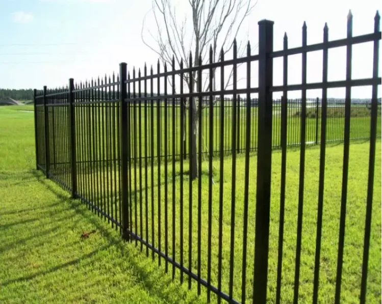  Заводская цена оцинкованный стальной декоративный забор кованые железные заборные панели с сертификатом ISO