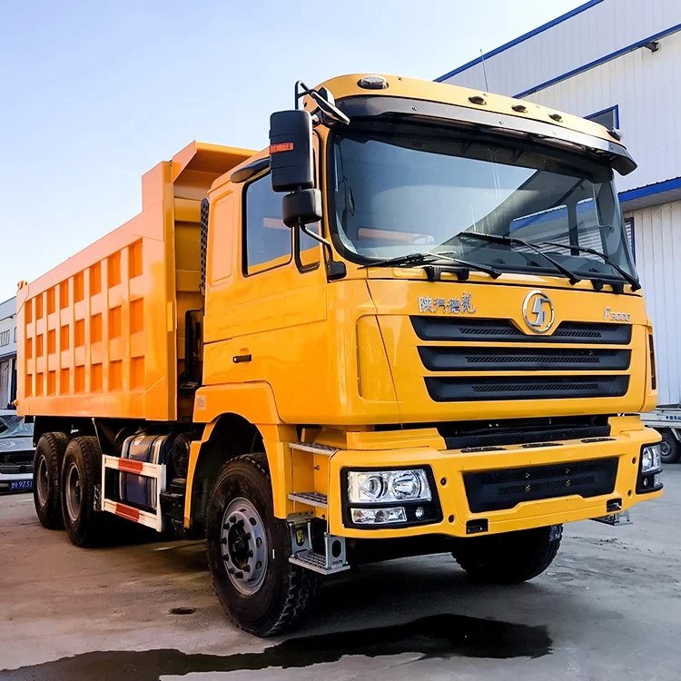 high quality 340hp 380hp shacman second hand 35ton skip dump truck shacman  6x4 dump truck