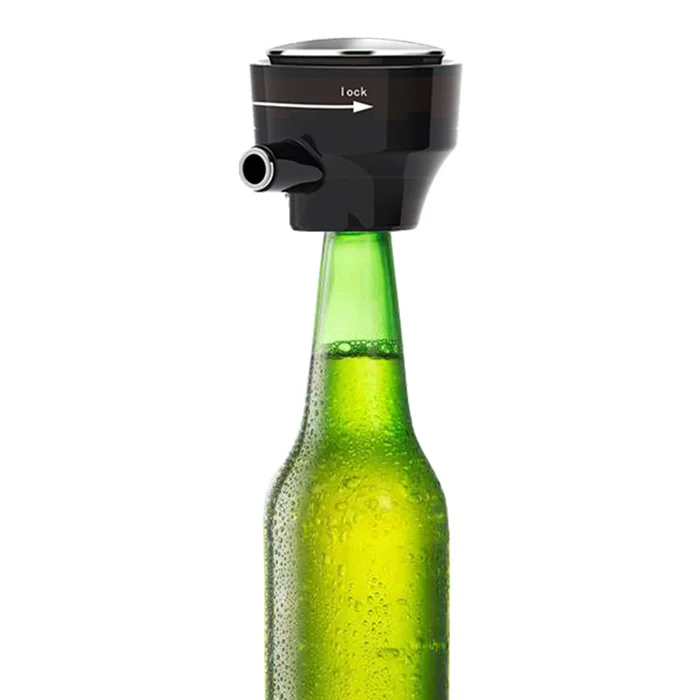 Portable Canned Beer Foamer Foam Maker Bubbler Portable Battery Powered ultrasonic beer bubbler
