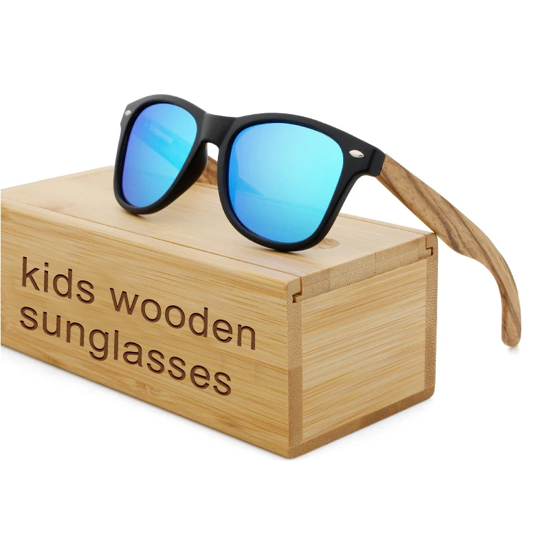 Классический стиль поляризованные UV400 очки с индивидуальным логотипом бамбуковые деревянные детские солнцезащитные