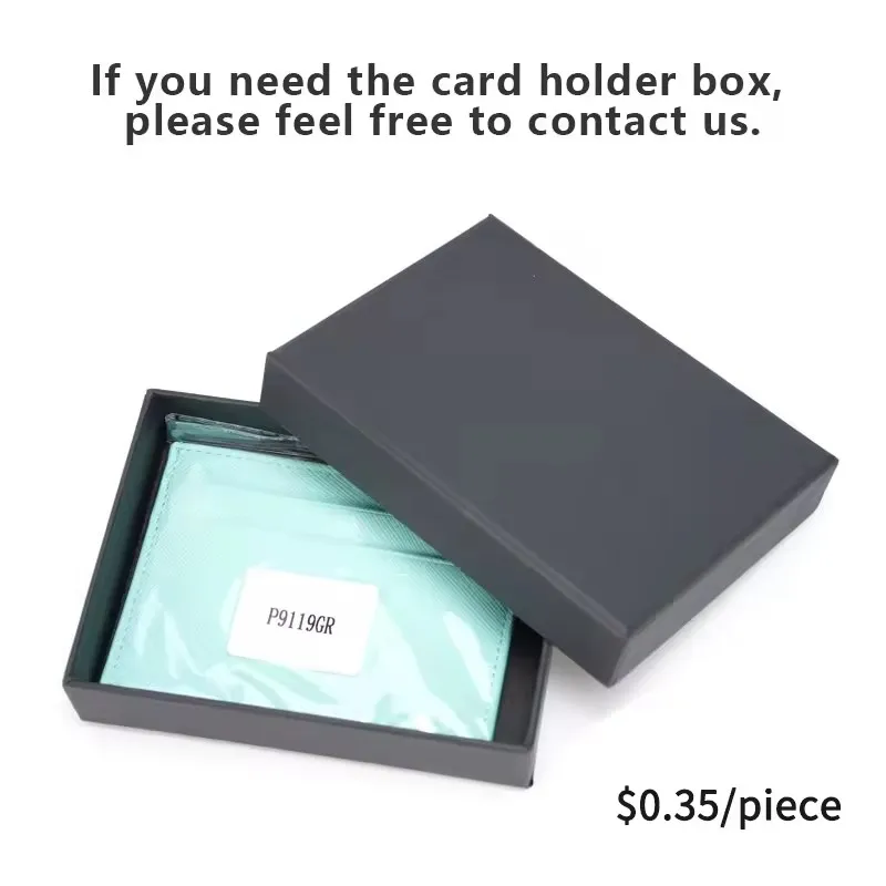 Minimalist GRS PU Slim Wallet Import Duty-Free Custom LOGO Ladies RFID Card Holder Leather Product