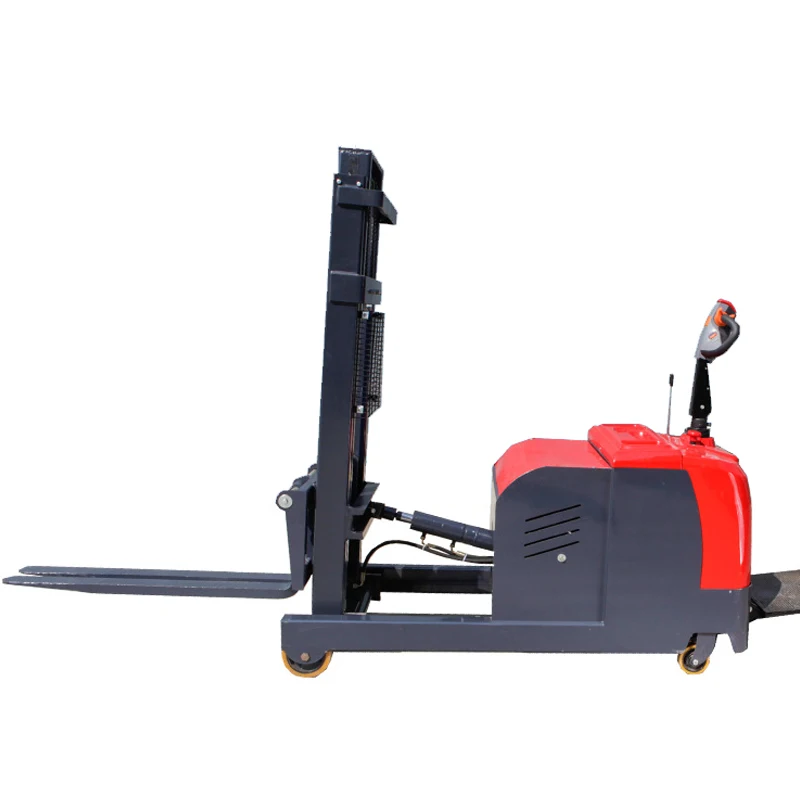 1 ton 2 ton all-electric stacker electric hydraulic lift forklift without front legs stacker