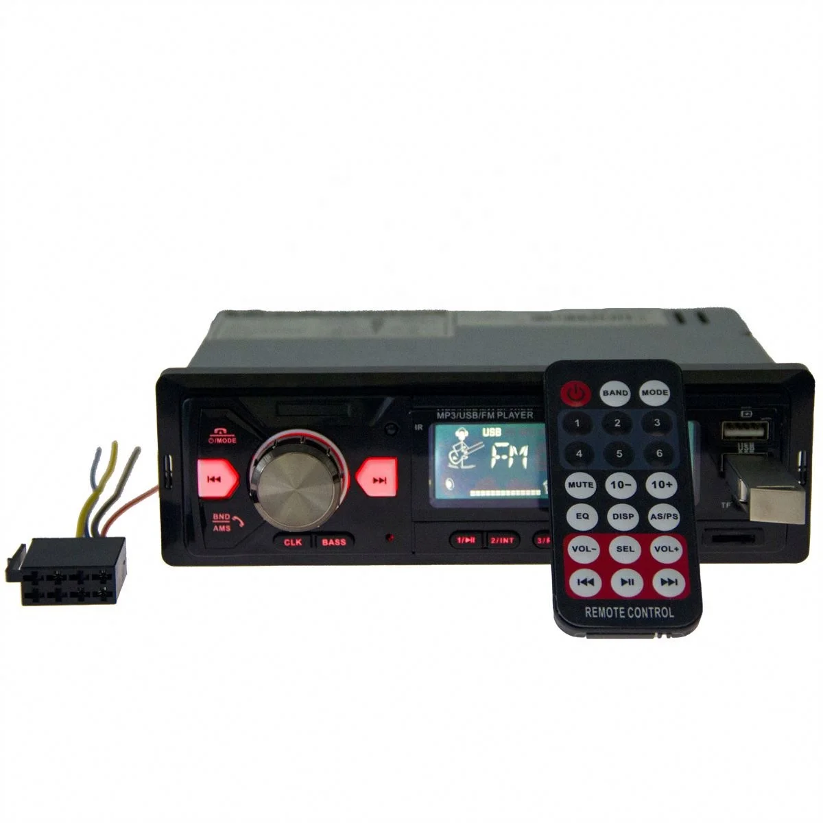 New Private Tooling 1 Din Bt 2 Usb Port Tf Card 4 Color Backup Lcd Display 4 Rca Output Car Fm Radio Mp3 Stereo Player