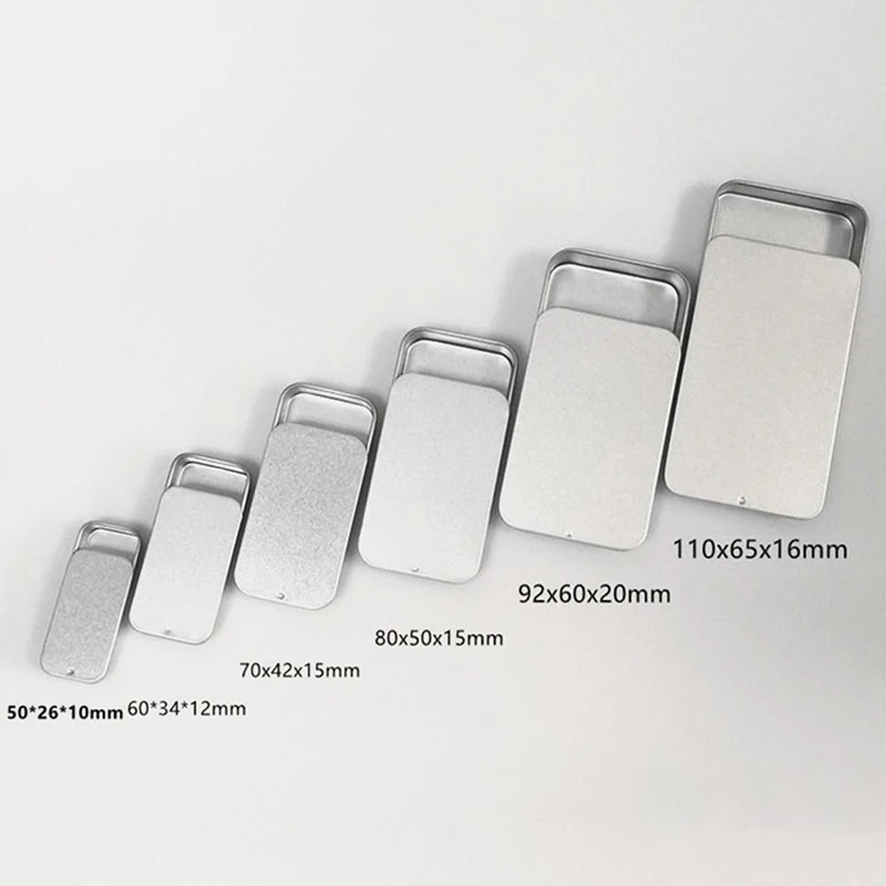Custom Slide Metal Aluminium Tin Box  Child Proof Slide Tin packaging Small custom wholesale metal tin case box
