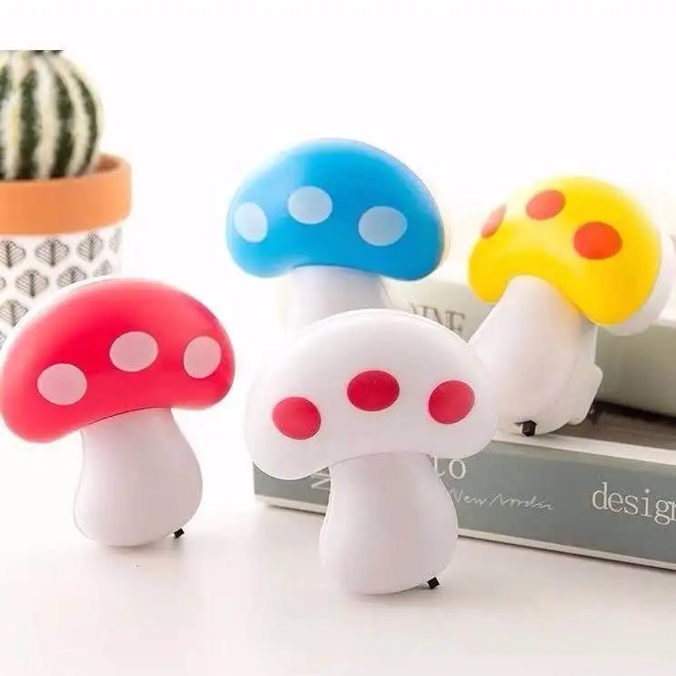 Mini Cartoon Shape Night Led Lamp energy saving Light Children Gift Kids baby Bedroom Mushroom Duck Night light