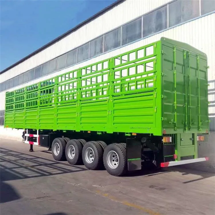 3/4 axles Multi wheel heavy tractor sidewall semi-trailer (Flatbed Fence tipper tanker Optional) cargo truck trailer