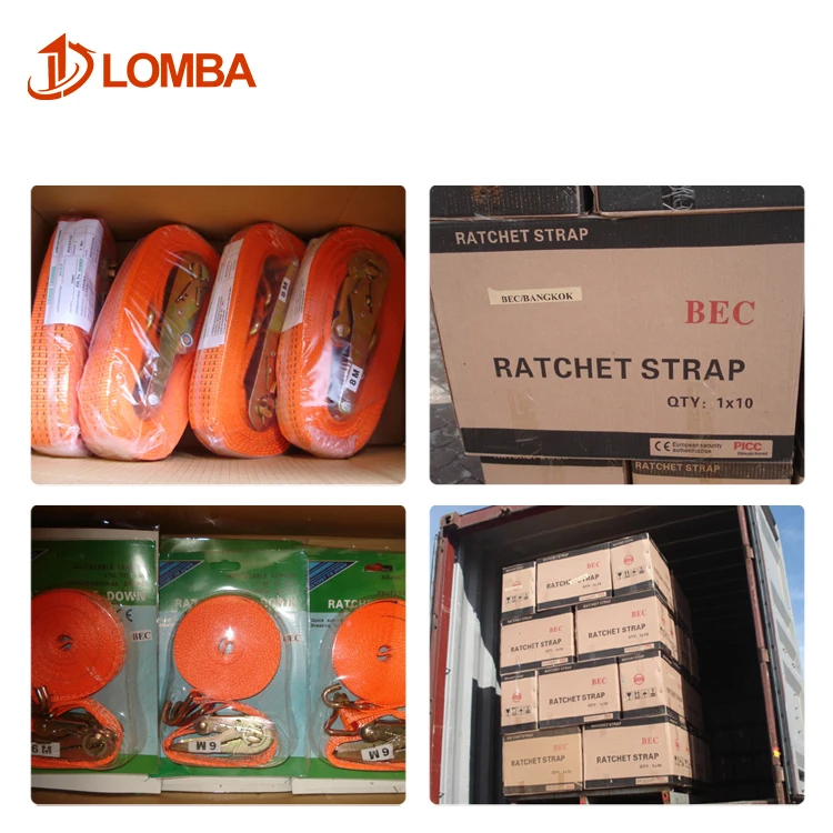 Ratchet Straps Heavy Duty 10,000 Lbs Strap Perfect For Hauling Cars,Commercial Equipment Durable Tie Down With Metal J-Hooks