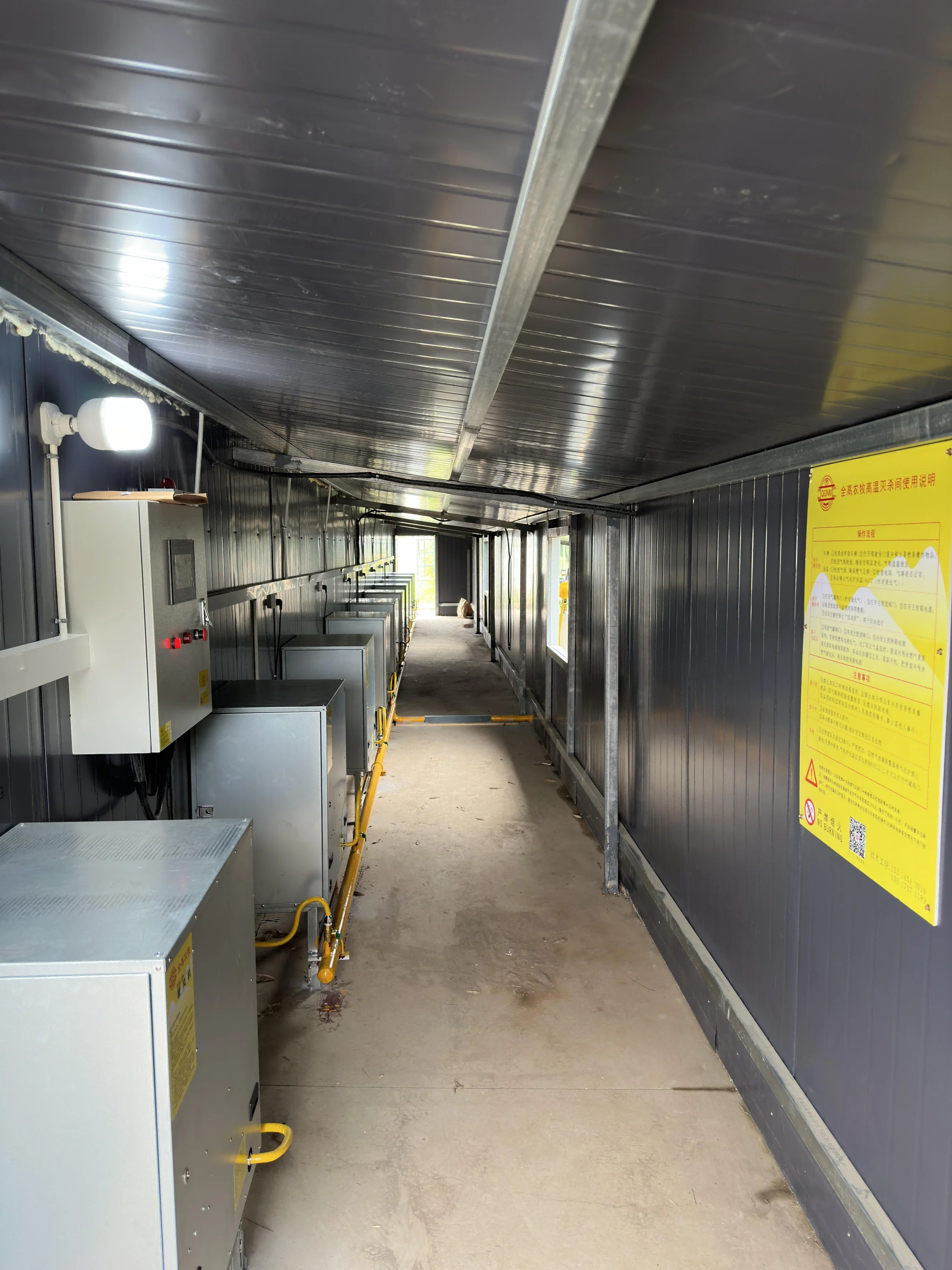 Post Cleaning Vehicle Drying Disinfection Car Drying Shed for Access to Livestock Buildings