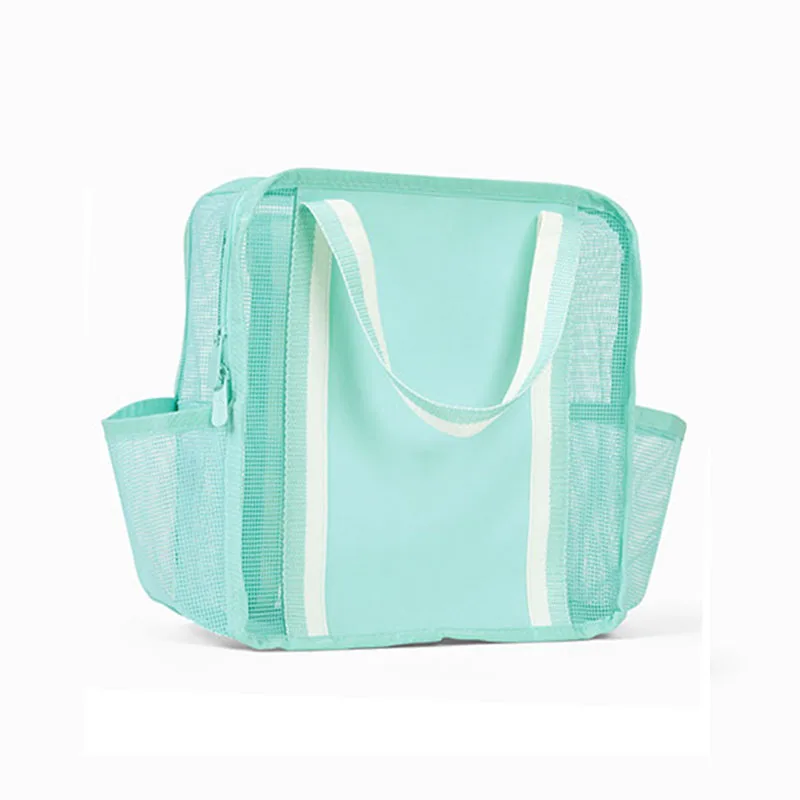 Summer travel bag organizer large utility toiletry tote beach pool mesh tote bag for cosmetic clothing towels toys shopping