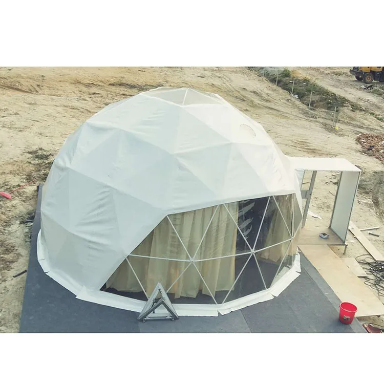 Half Sphere Outdoor Transparent Exhibition Geodesic Dome Tent