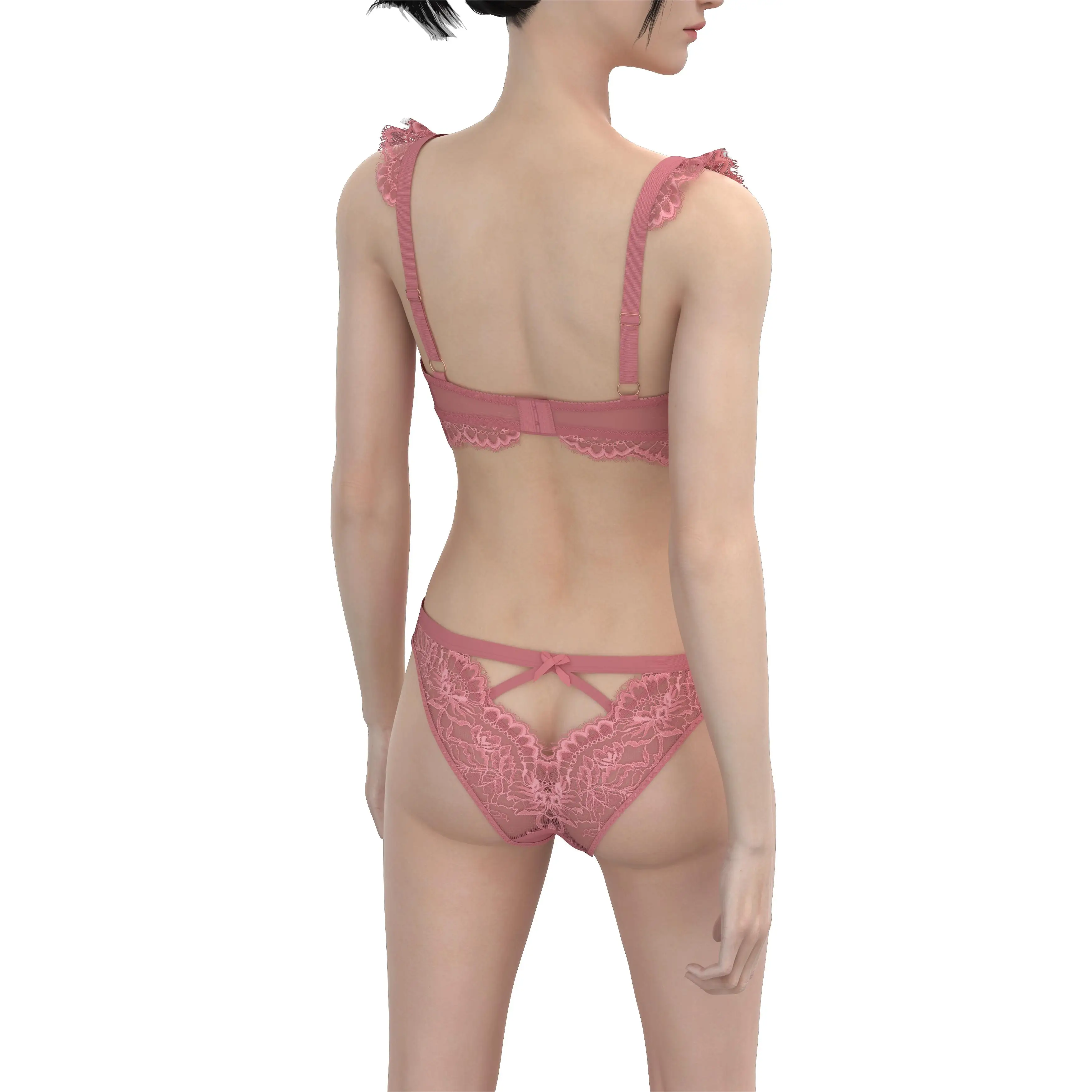 Lace Floral bra for women clothing bra & brief sets sexy lingerie women underwear