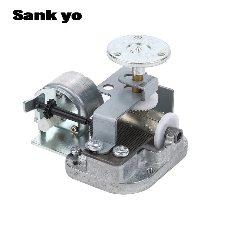 Eever Bright Custom Sankyo 18 тонов заводная Музыкальная шкатулка с механизмом вращением по центру 3 В электрическая музыкальная движение