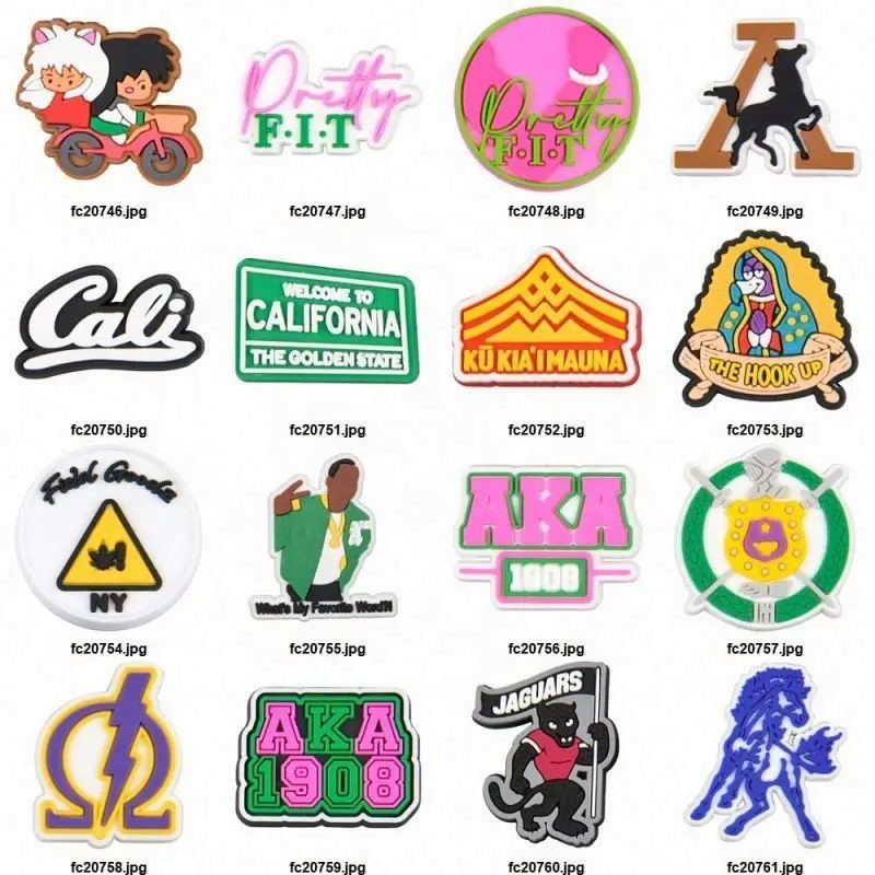 Summer sandals charms black girl magic soft PVC shoes charm For crks Clog BGM lady accessories cheap custom