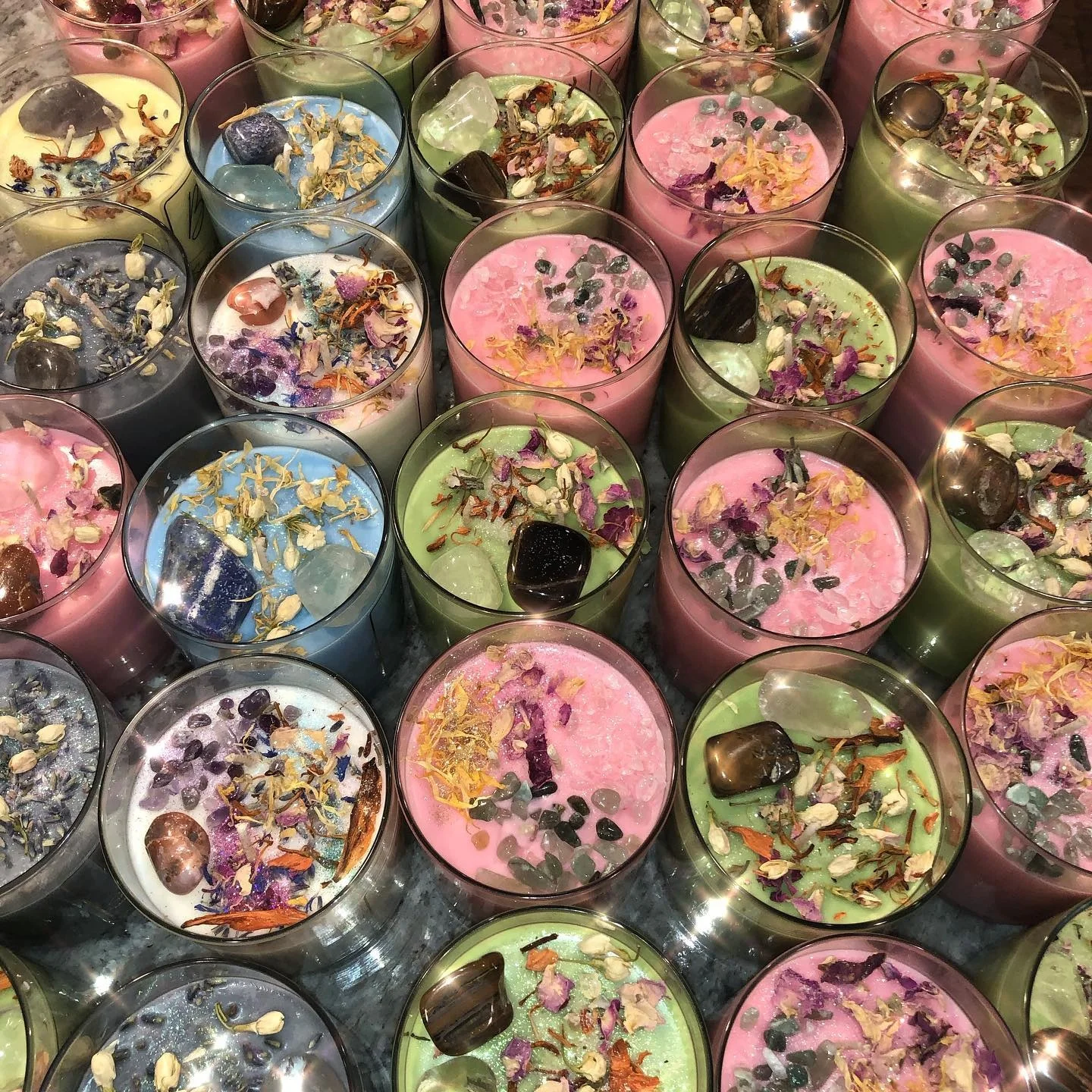 label Soy Wax Candle Aromatherapy crystal Scented Candles