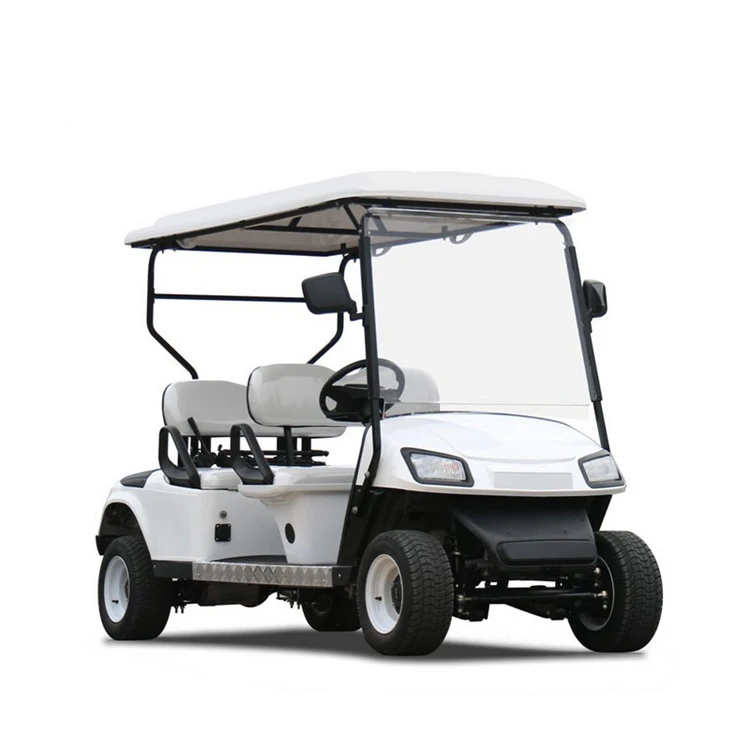 4 Seater Electric Golf Cart Parts Tourist Cart With Roof Sunshade