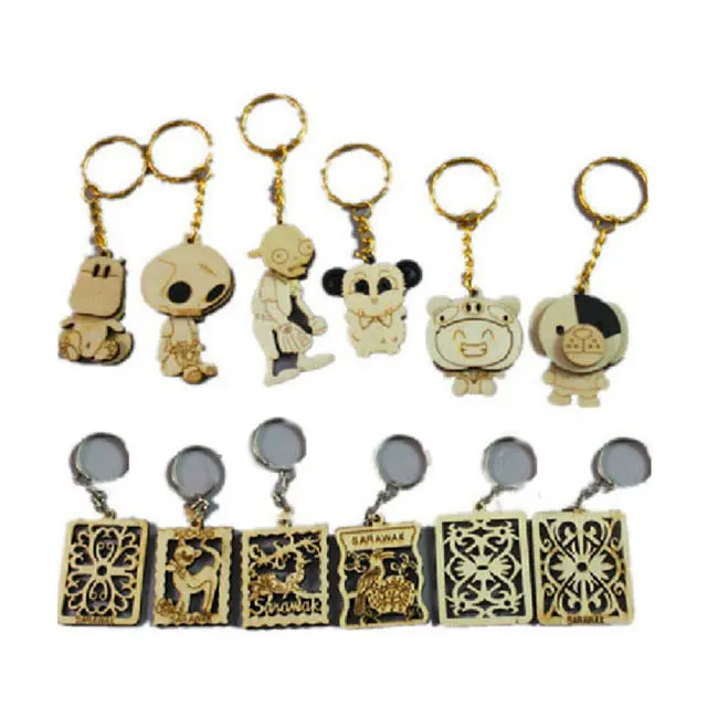 Custom Wooden Laser Engraving Keychain/Keyring/Keyholder