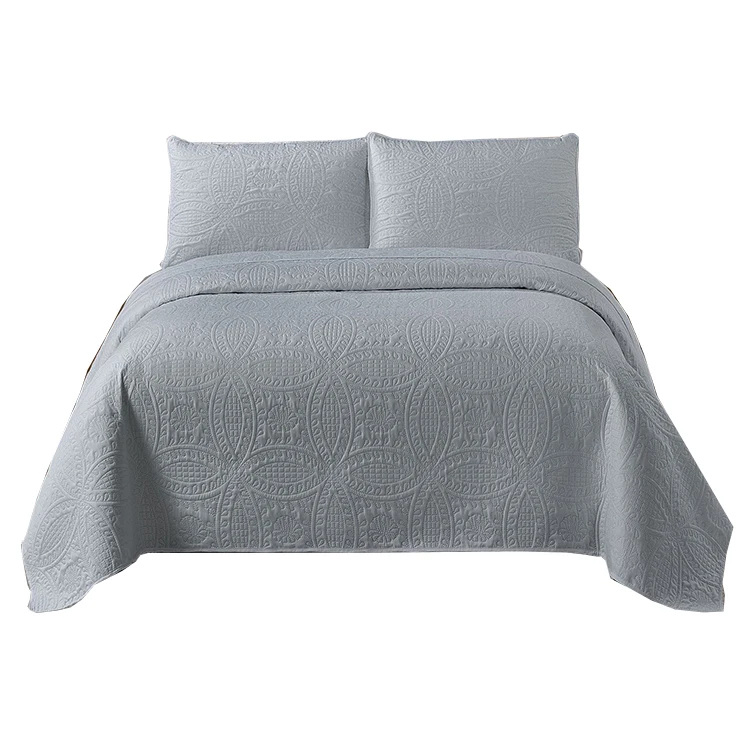 Chinese Manufacture Quilt Bedding Set Polyester Microfiber Bedding Bedspread Set