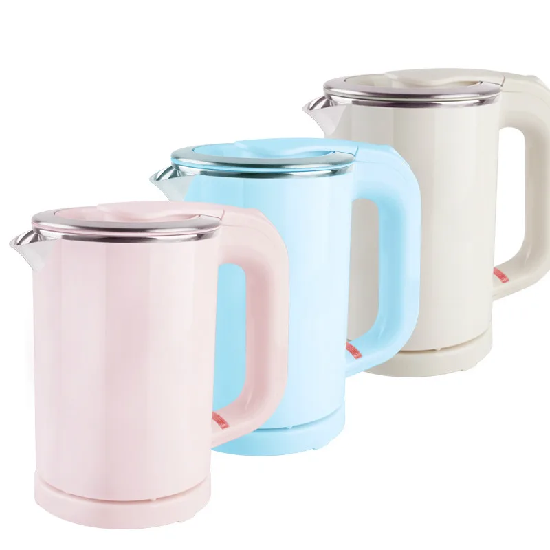 Dual Voltage Travel Water Heating Mini Electric Kettle Cup Heater Portable Stainless Steel Tea Pot Kettle 110V-220V