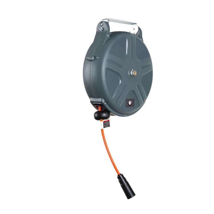 15M Length 3/8 Inch Auto-retractable Air Hose Reel Automatic Air Line Hose Reel For Compressed Air Transmission