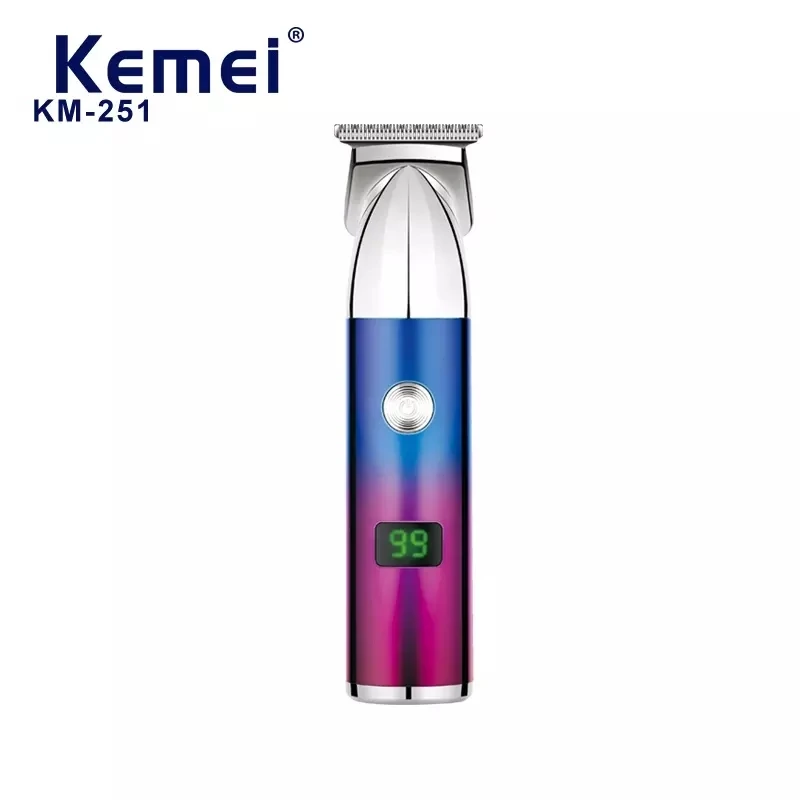 Electric Cut Machine Bread Shaver Kemei Km-251 Professional Barber Cordless Rechargeable Hair Clipper