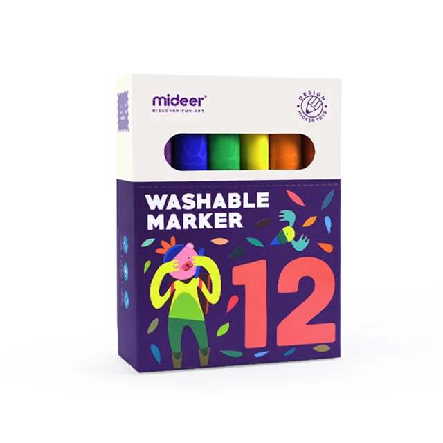 
Latest arrival Tip Brush Washable Art Supply 12PCS Colors Drawing Painting Watercolor Art Kids Gift Marker Pens 