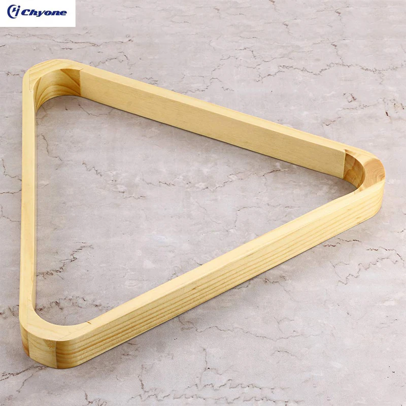oak wood 2 1/4 inch triangle true color billiard ball rack