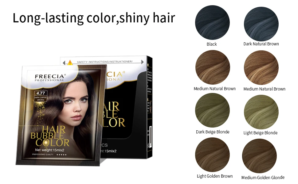 Black Hair color Shampoo Instant Hair Dye for Men Women Black Color with Natural Ingredients