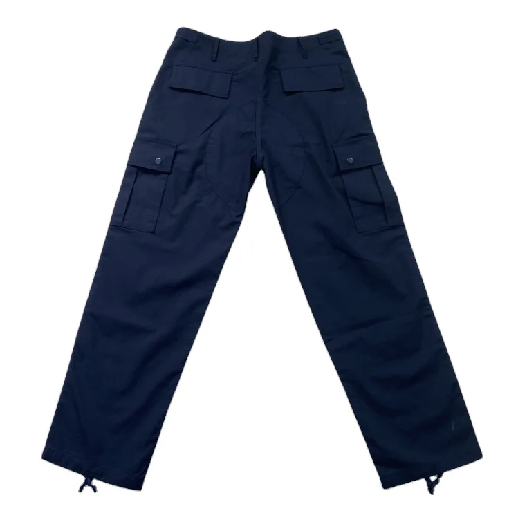 DFPU0166 Customized BDU blue jacket  BDU navy pants uniform suit large multi pocket cargo pants