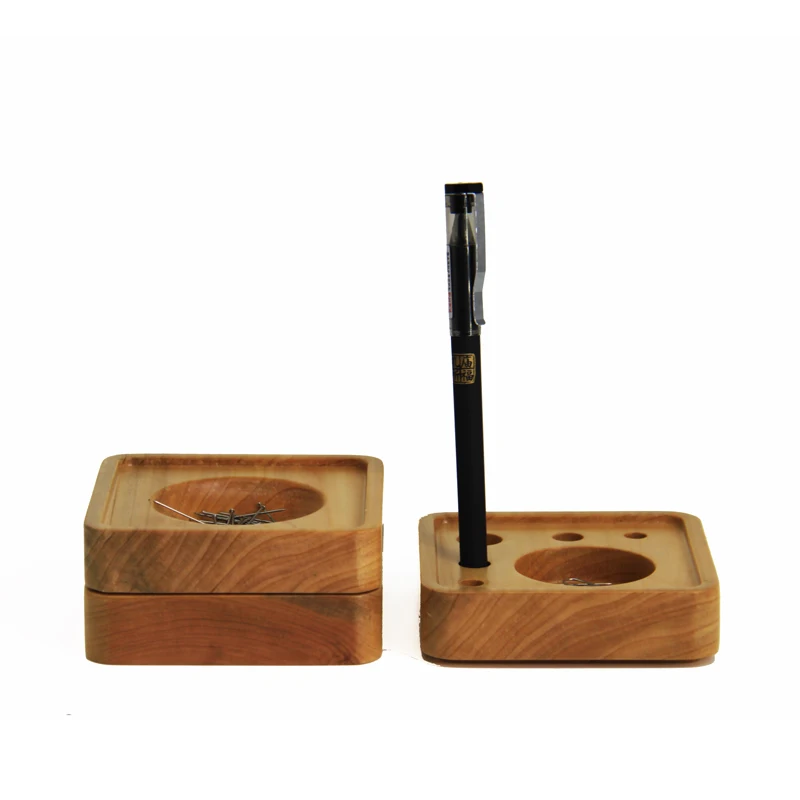 Bamboo Pencil Holder Desk Organizer Rack