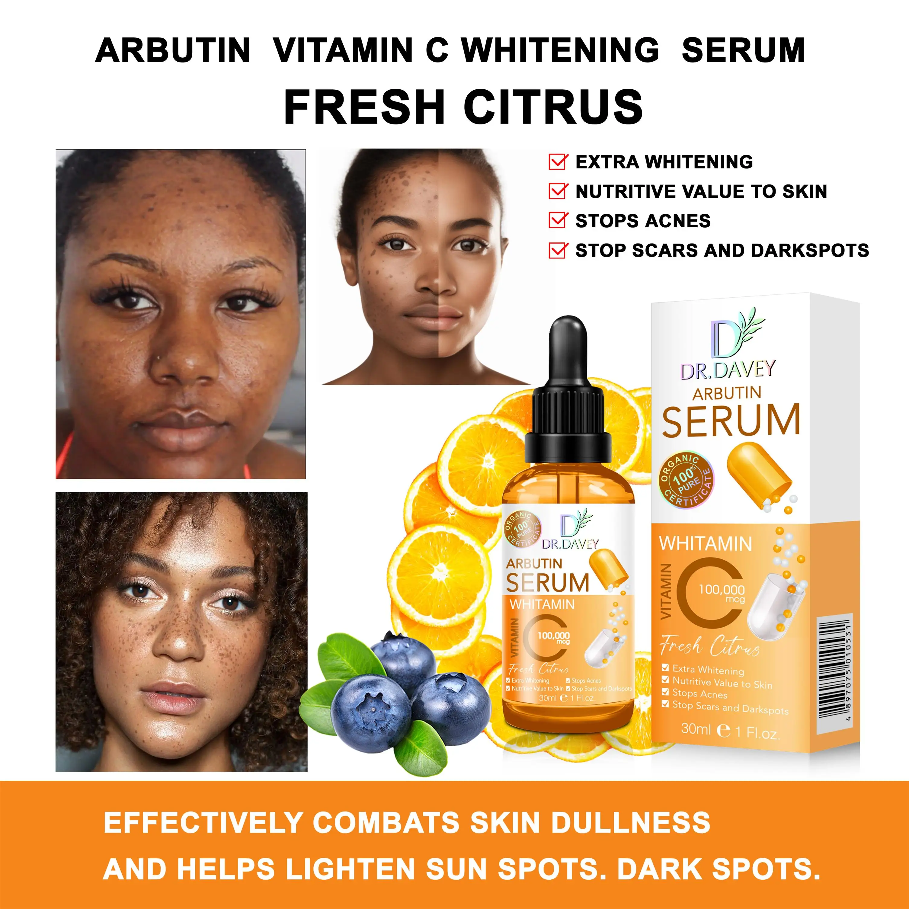 DR.DAVEY WHITENING ARBUTIN SERUM VITAMIN C