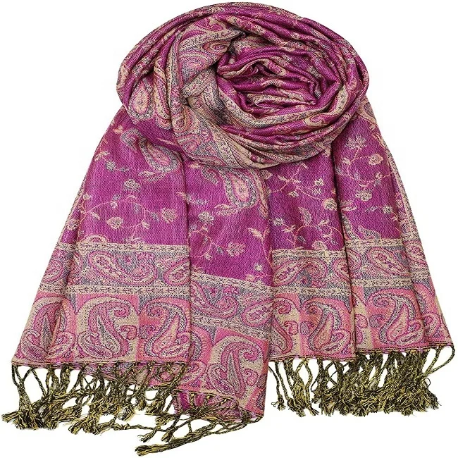 
New 100% viscose soft comfortable scarf viscose pashmina shawl from manufacturer 